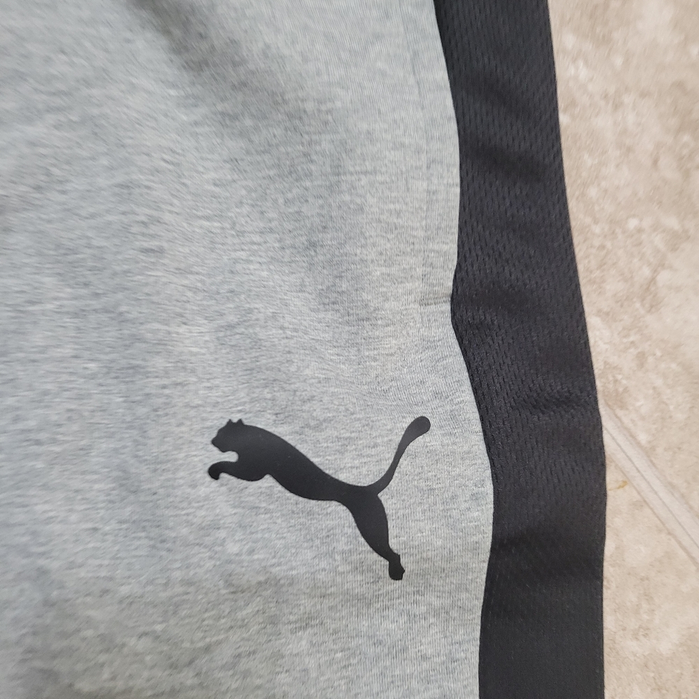 NEW Puma Mens L Training Pants Athletic Grey - Picture 3 of 11